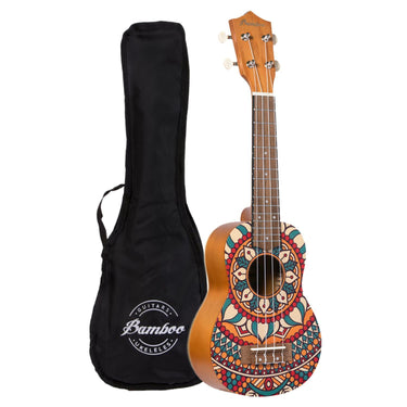 Ukelele Soprano Bamboo Bu-21 Circus Ukulele Con Funda Uculele